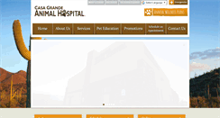 Desktop Screenshot of casagrandeanimalhospital.com